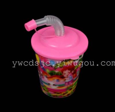 Suction Cup changing advertisment mug Cup 3D cold drink cups plastic cups of 715