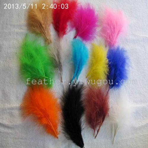 [yiya feather 40595] diy ornament accessories turkey feather full velvet feather clothing packing accessories natural feather