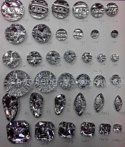 acrylic diamond buttons transparent crystal button color gem button