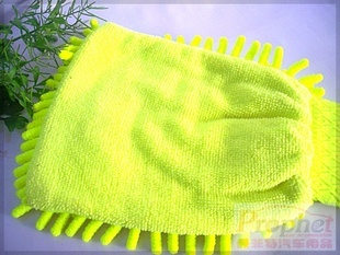 single-sided chenille cleaning gloves microfiber wipe vehicle-washing duster cloth gloves