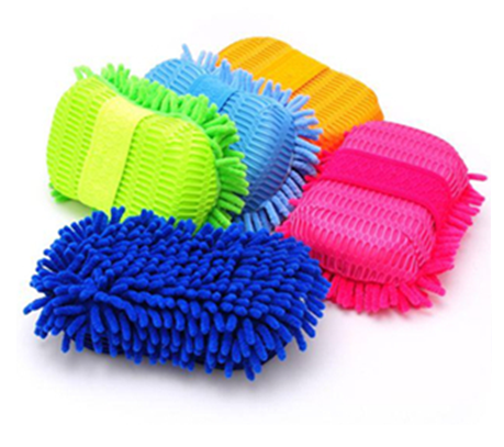 chenille coral insect car wash sponge car cleaning cloth car cleaning sponge