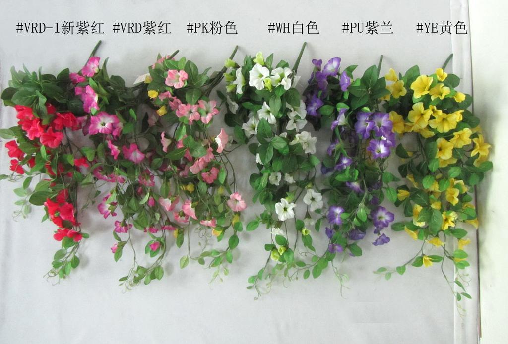 Supply Artificial Flower Silk Plastic Suits Whole Artificial Flower Silk Plastic Suits Whole Wall Hanging Potted Morning Glory Basket