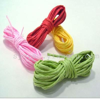 Green Paper rope thick single-wire paper-packaging accessories bows