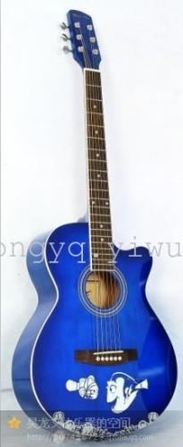 Musical Instrument Folk Guitar 40-Inch 41-Inch Printing Guitar Color Printing Craft Guitar