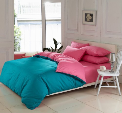 Non-Mainstream Fashion Contrast Color Four-Piece Set 150.180 Bed Can Be 