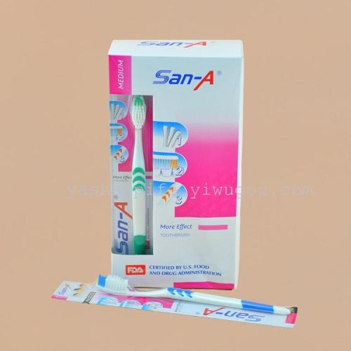 Foreign Trade English Toothbrush Wholesale SAN-A E-312（12 PCs/Box）