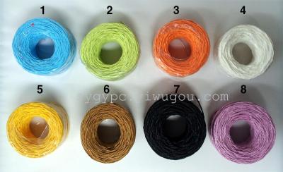 Wholesale supply of 0.3--6mm green color string manual DIY materials paper rope