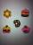 Korean cartoon color blister card cake shape erasers