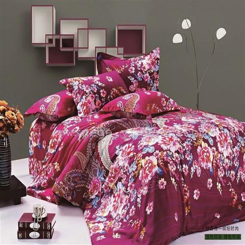 Snow Pigeon Home Textile Shu Xiang Cotton Four-Piece Set Color Flower Pattern Various Foreign Trade Domestic Sales Quality Assurance-Colorful Fashion