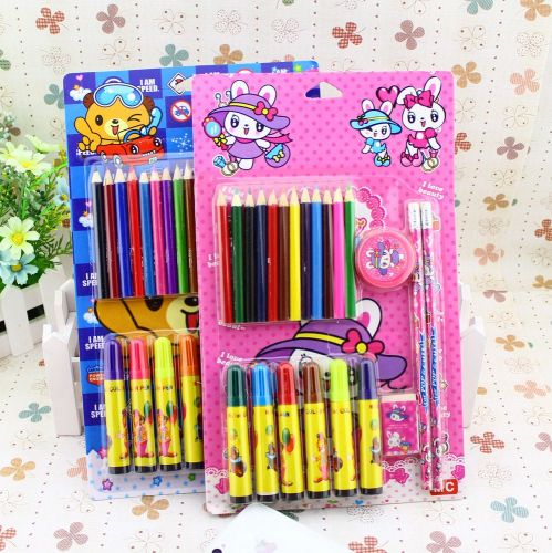 Customizable Crayon Stationery Set Combination Stationery Suction Card Set Wholesale Gifts