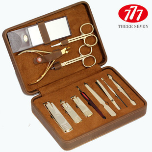 777 nail clippers Kit authentic/Korea 777 nail Clipper set gold-plated luxury gift TS-1813KG