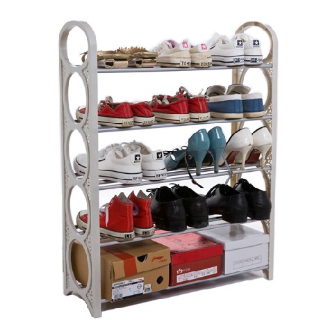 Supply Manufacturer Direct Sale Plastic Shoe Rack Five Layer Shoe Rack White Shoe Rack Pattern Shoe Magic Shoe Rack