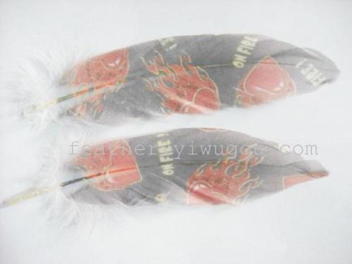 40595 Yiya Feather Supply Printing Feather/goose Feather/Large Floating Feather/Digital Printing Goose Feather