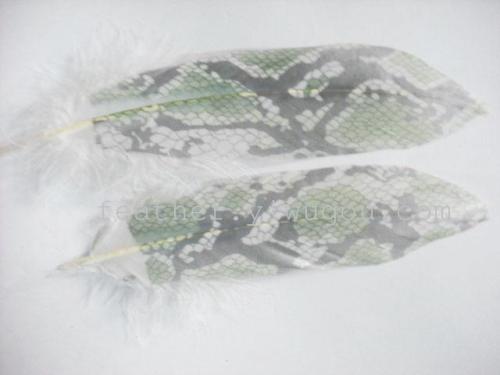 40595 yiya feather supply printing feather/goose feather/big floating feather/digital printing goose feather