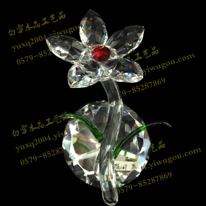 crystal flower ornaments