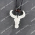 Resin -horn necklace with accessory elements totem accessories Tibetan custom: curved horn ox head X0264