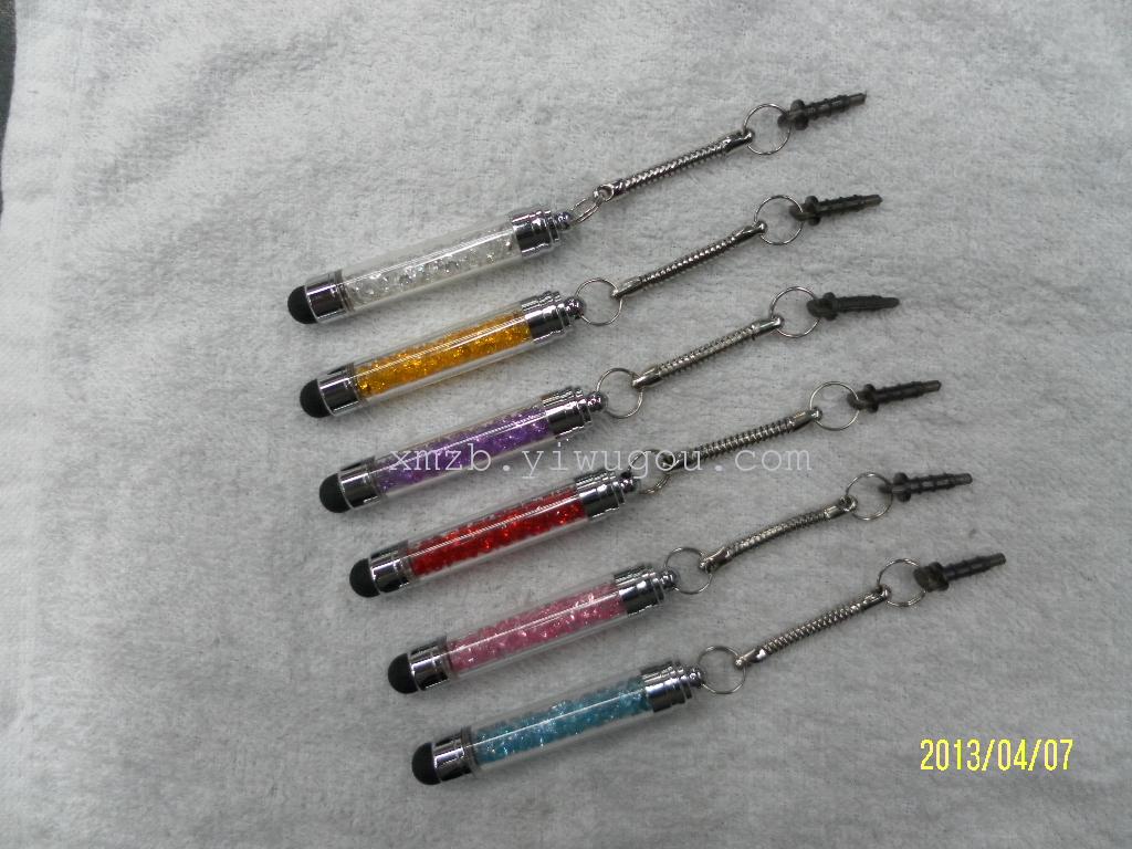 Manufacturers supply Crystal rhinestones capacitor capacitance touch pen touch screen pen