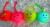 Hearts glowing fluffy ball vent balls, glow toy factory outlets, street vendors toy wholesale