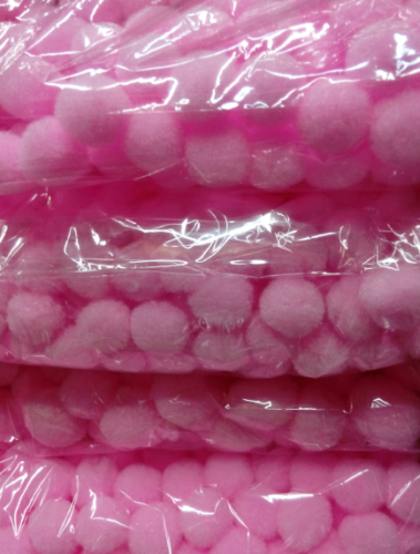 Polypropylene Pompon Hairy Ball Factory Direct Sales