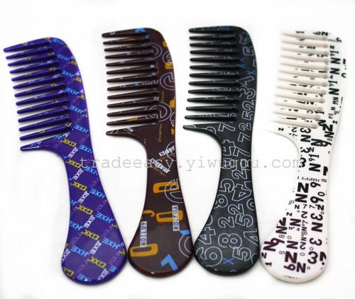 factory direct sales letter plastic comb hairdressing comb comb
