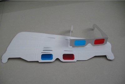 Manufacturers professional paper 3D glasses red and blue chip white box can be printed logo