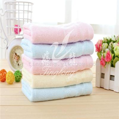 Wholesale cotton towels washcloth panchromatic discontinued towel bamboo fiber face towel 