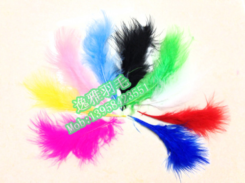 [yiya feather] diy ornament accessories turkey feather full velvet feather clothing accessories natural feather