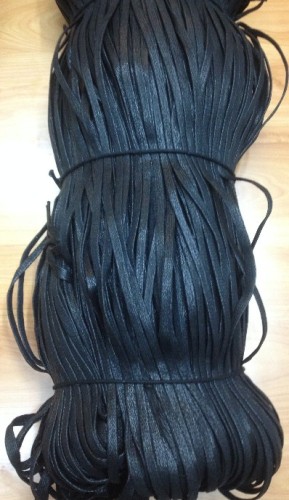 [Factory Direct Sales] 3mm Flat Wax Rope Flat Cotton Rope Hat Rope Drawstring Hambroline