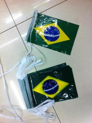 Plastic flags of Brazil plastic flags of Brazil flags of plastic string
