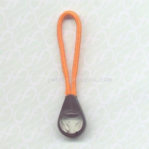Rope Zipper Head Bag Zipper Climbing Handle Transparent Two-Color Edging