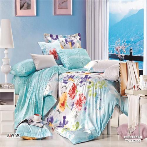 New Year Celebration Bedding Cotton Four-Piece Big Flower Series Affordable Factory Direct Sales Brussels