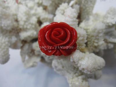 Coral powder pressure ring new rose ring new ring exquisite ring exquisite ring