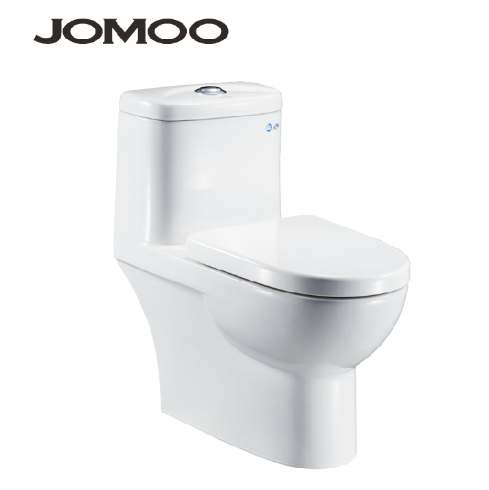 jomoo九牧正品马桶 喷射虹吸式连体马桶舒洁釉面陶瓷座便器11129 坐厕