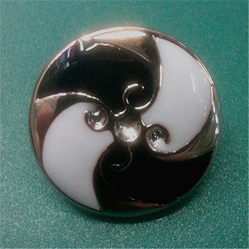 UV plating Plastic black and white buttons buttons wipe butt...