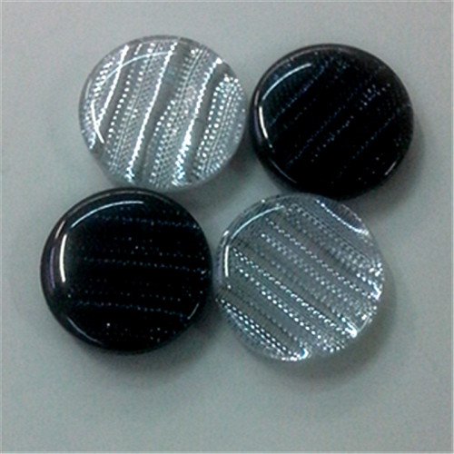 Resin Stripe Button High-Grade Plastic Clothing Clothing Overcoat and Trench Coat Transparent Button Two Eyes Four Eyes Wide Edge Thin Edges 