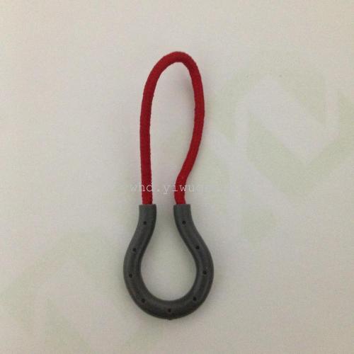injection molding environmental protection clothing luggage accessories semicircle rope pull tail zipper pull head