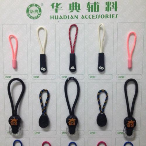 pvc environmentally friendly injection molding accessories two-color transparent rope zipper head pull tail pull piece