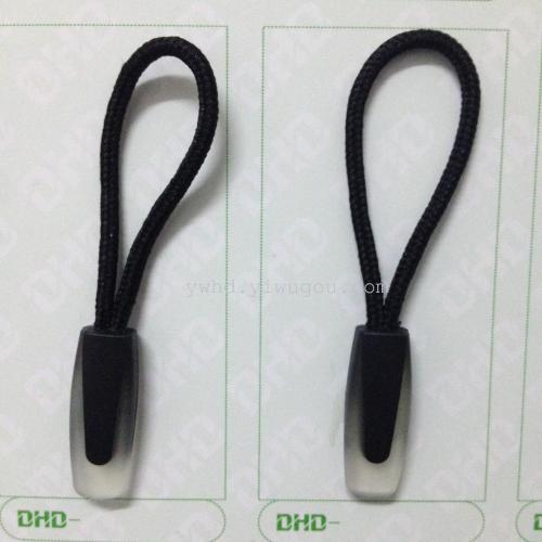 injection molding environmental protection two-color transparent clothing bag rope pull tail zipper pull head