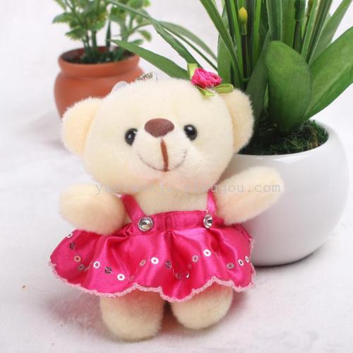 Plush Pendant Bag Bouquet Pendant Diamond Bear Pendant Small Toy Bear