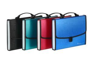 12-grid portable pp briefcase file holder