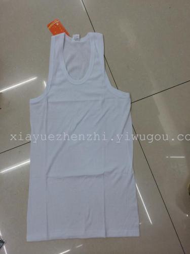 Factory Stock Cotton White Thread Vest Summer about