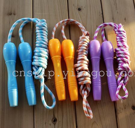 skipping rope handle material nylon rope adult and children special