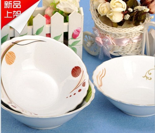 Stock Mixed Flower 7-Inch Ceramic Big Bowl
Ceramic Bowl 