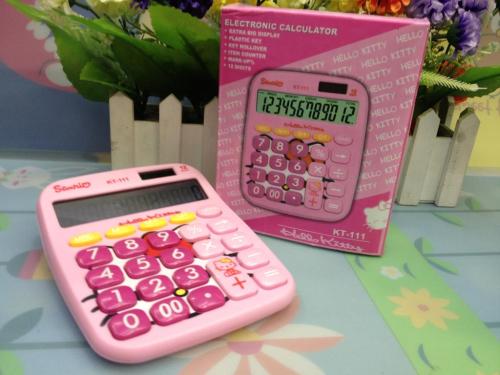 Korean Style Solar Hello Kitty Calculator/Computer Hello Kitty Creative Medium Wholesale
