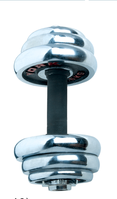 Plastic plating and colorful package dumbbells