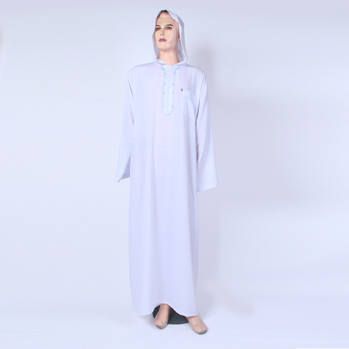 factory direct supply moroccan robe with hat long sleeve nightgown clothing arab robe