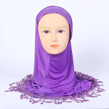 流苏边 带钻穆斯林头套 优良品质厂家直销 阿拉伯中东热销