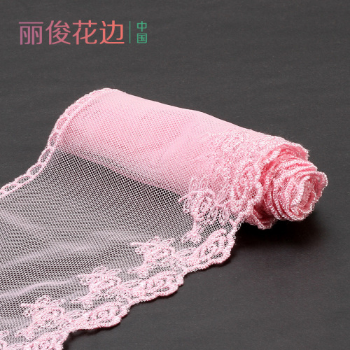 factory direct diy handmade accessories mesh bottom embroidered lace