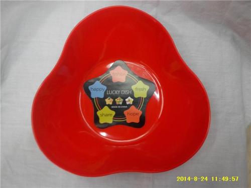 triangle fruit plate candy dried fruit plate storage plate thickened drop-resistant multi-purpose fruit plate rs-4369