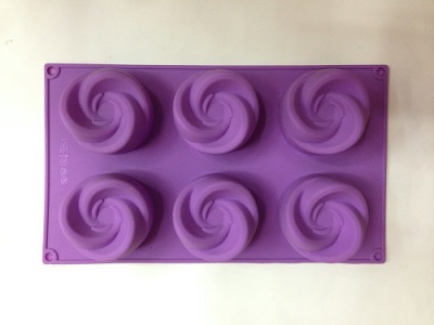 Sweet Roses 6 even silicone Cake Pan pastry dessert mold